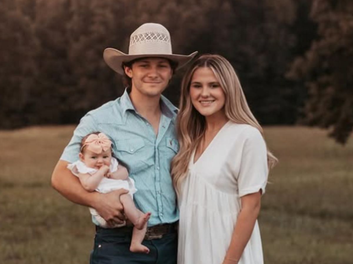 Montana Jordan with his wife, Jenna Weeks, and their daughter, Emma Rae. (Image via Instagram/@montanajordan)